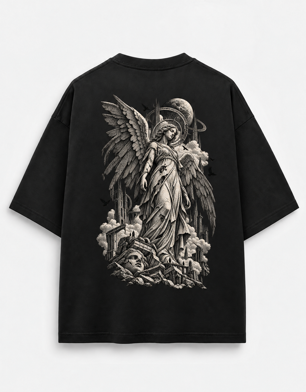 FALLEN DIVINE — Oversized Graphic Tee