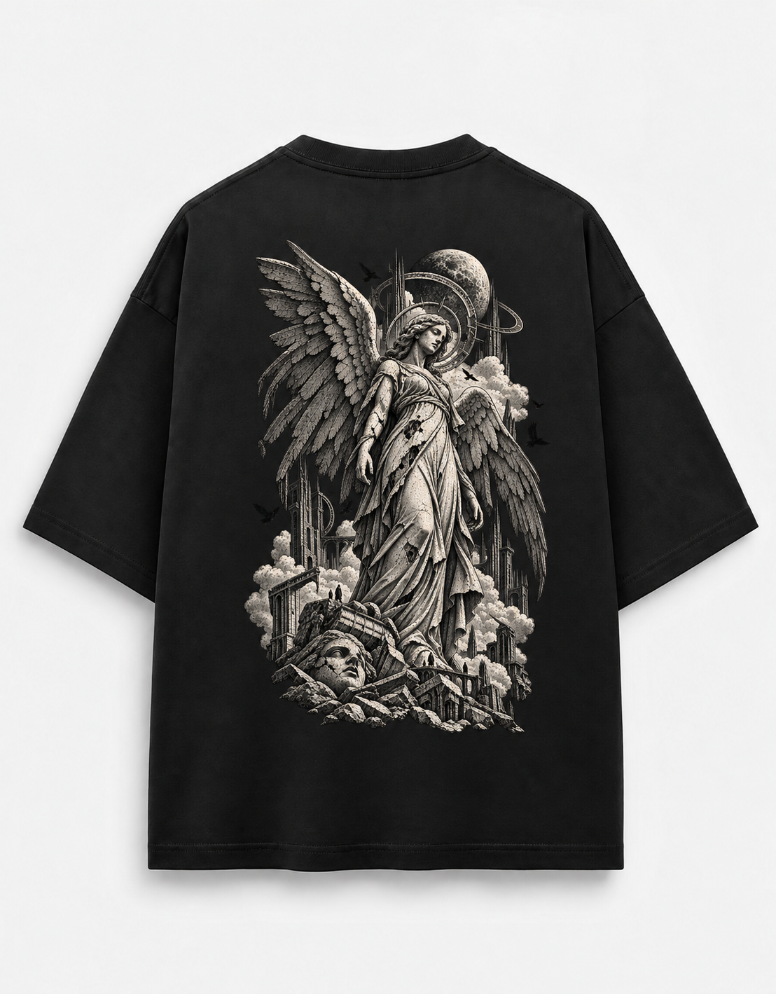 FALLEN DIVINE — Oversized Graphic Tee